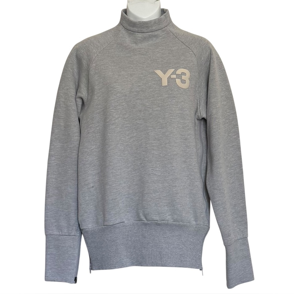 YOHJI YAMAMOTO by ADIDAS Unisex Y-3 Sweatshirt High Neck Long Sleeve Size M